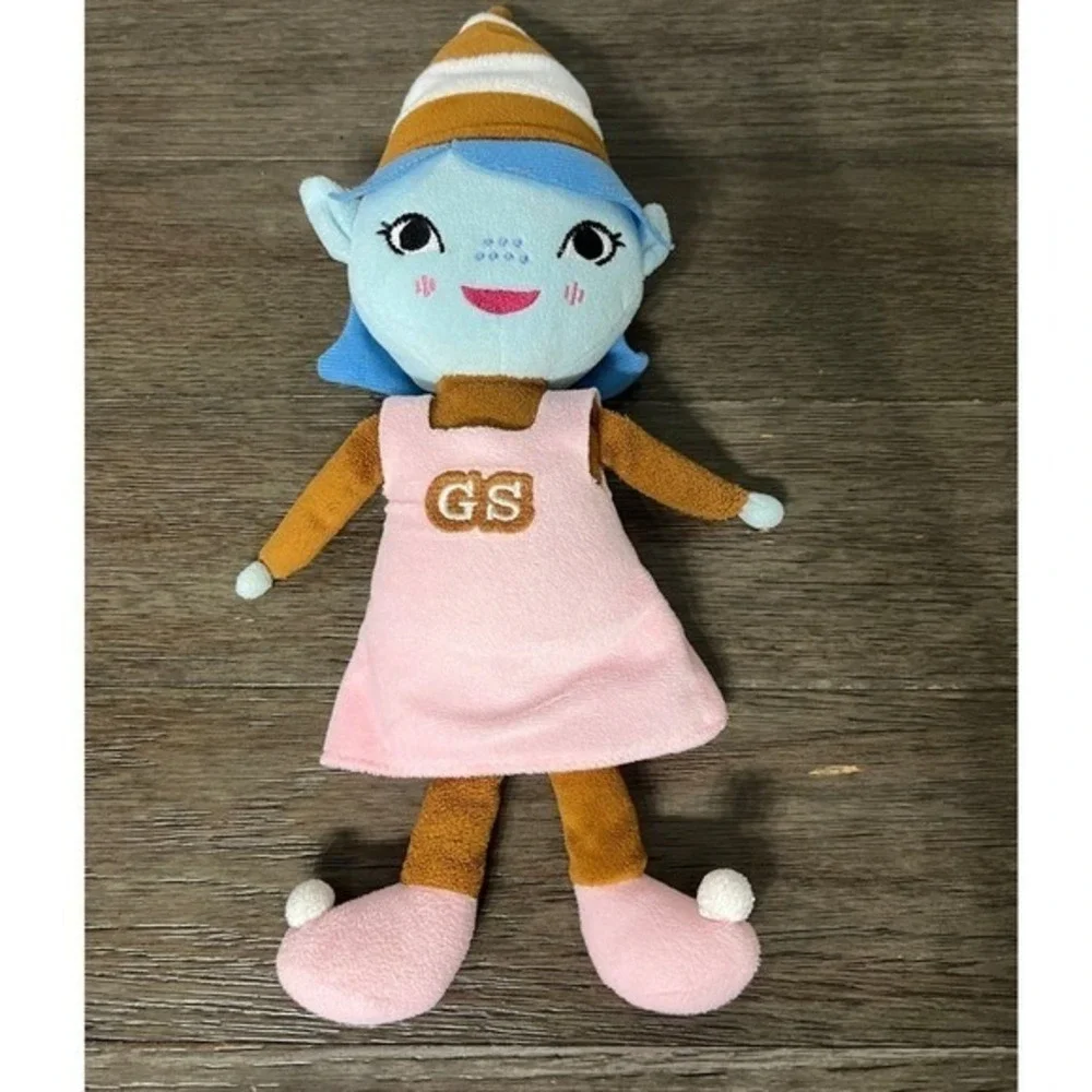 Girl Scouts Plush Doll Elf Character GS Pink Dress Stuffed Toy Collectible 12
